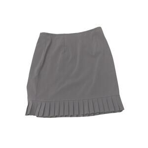 K.C Spencer Pinstriped Skirt with a Fringed Hem. Size 14P